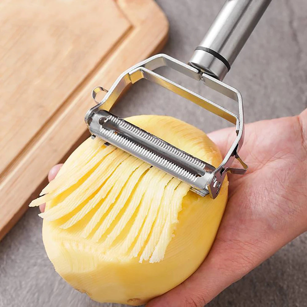 Descascador de Legumes em Aço Inoxidável 4 em 1