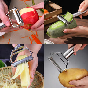 Descascador de Legumes em Aço Inoxidável 4 em 1